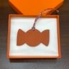 187 Factory Bag Charm Image Epsom Rouge Casaque / Togo Orange Candy Charm
