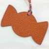 187 Factory Bag Charm Image Epsom Rouge Casaque / Togo Orange Candy Charm