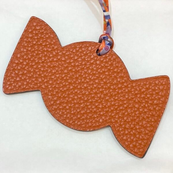 187 Factory Bag Charm Image Epsom Rouge Casaque / Togo Orange Candy Charm