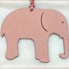 187 Factory Bag Charm Images Epsom Rose Sakura / Togo Rose Purple Elephant Charm
