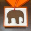 187 Factory Bag Charms Price Epsom Rouge Casaque / Togo Gold Elephant Charm
