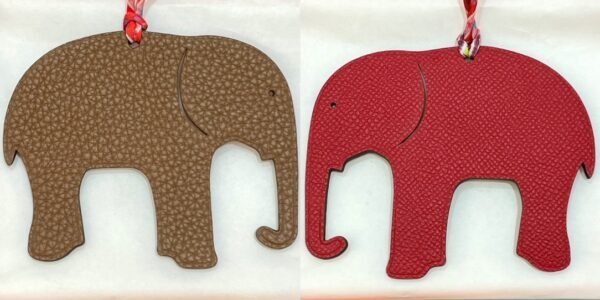 187 Factory Bag Charms Price Epsom Rouge Casaque / Togo Gold Elephant Charm
