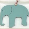 Full Handmade 187 Factory Elephant Bag Charm Epsom Blue Atoll / Togo Dark Coffee