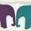 Hong Kong 187 Factory Elephant Charm Epsom Blue Paon / Togo Violet