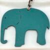 Hong Kong 187 Factory Elephant Charm Epsom Blue Paon / Togo Violet