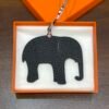 Australia Sydney 187 Factory Elephant Charm Epsom Rouge Casaque / Togo Noir