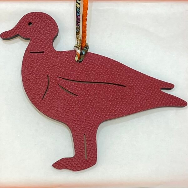 187 Factory Bag Charm Price Epsom Rouge Casaque / Togo Gold Pigeon Charm
