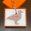 187 Factory Pigeon Charm Images Epsom Violet / Togo Rose Sakura