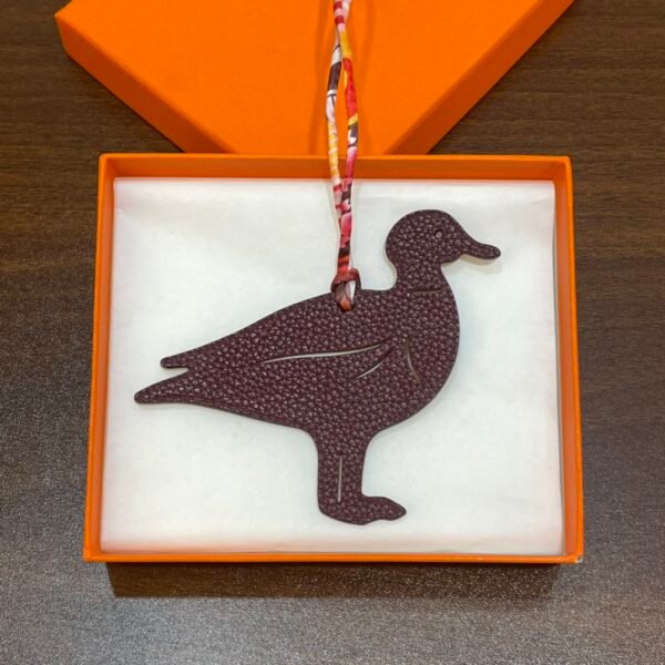 Australia Sydney 187 Factory Pigeon Charm Togo Dark Coffee / Epsom Gold