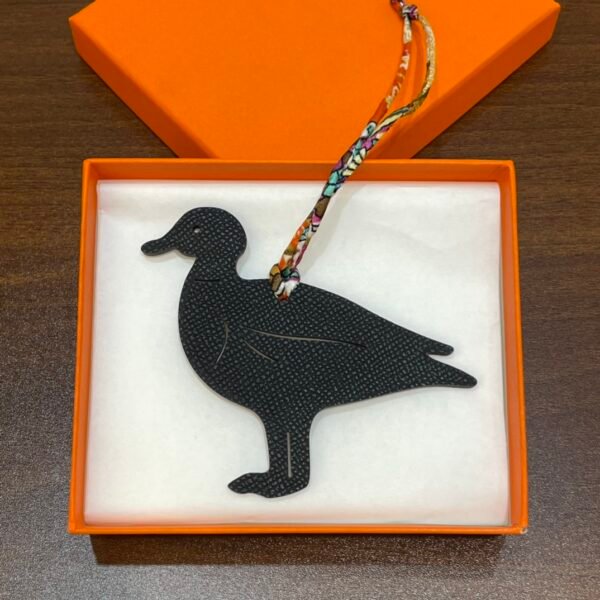 187 Factory Pigeon Bag Charm Price Togo Violet / Epsom Noir