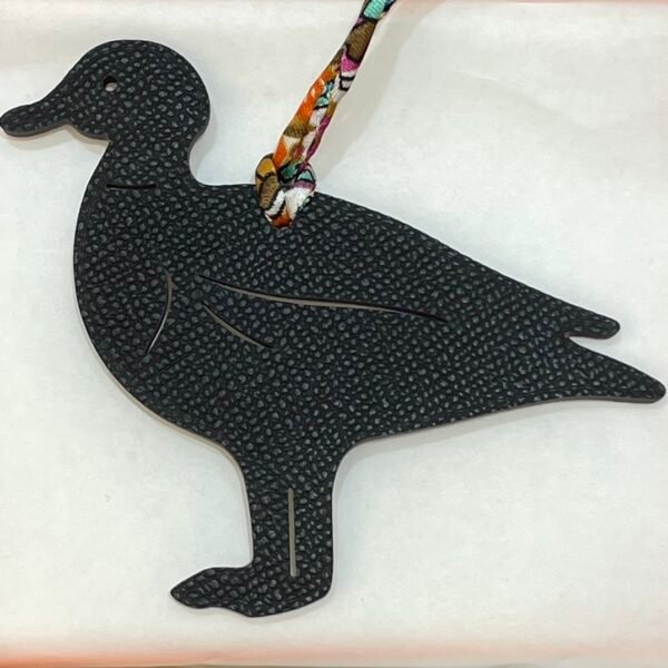187 Factory Pigeon Bag Charm Price Togo Violet / Epsom Noir