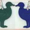 Hong Kong 187 Factory Blue Electric Epsom / Togo Vert Cypres Pigeon Charm