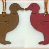 187 Factory Bag Charm Price Epsom Rouge Casaque / Togo Gold Pigeon Charm