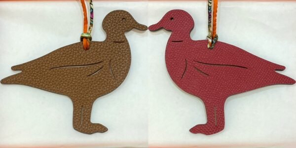 187 Factory Bag Charm Price Epsom Rouge Casaque / Togo Gold Pigeon Charm