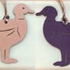 187 Factory Pigeon Charm Images Epsom Violet / Togo Rose Sakura
