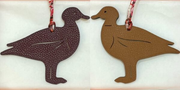 Australia Sydney 187 Factory Pigeon Charm Togo Dark Coffee / Epsom Gold