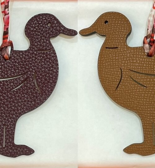 Australia Sydney 187 Factory Pigeon Charm Togo Dark Coffee / Epsom Gold