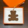 UAE Dubai 187 Factory Bear Charm Epsom Rose Lipstick / Togo Gold
