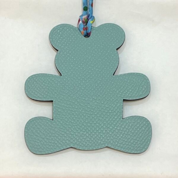 Canada Ottawa 187 Factory Bear Charm Images Blue Atoll Epsom / Dark Coffee Togo Leather