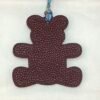 Canada Ottawa 187 Factory Bear Charm Images Blue Atoll Epsom / Dark Coffee Togo Leather