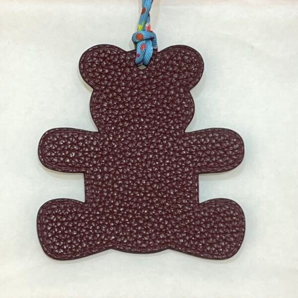 Canada Ottawa 187 Factory Bear Charm Images Blue Atoll Epsom / Dark Coffee Togo Leather