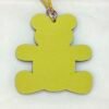 Hong Kong 187 Factory Epsom Leather Lime / Togo Leather Blue Saphir Bear Bag Charm