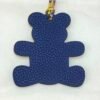 Hong Kong 187 Factory Epsom Leather Lime / Togo Leather Blue Saphir Bear Bag Charm