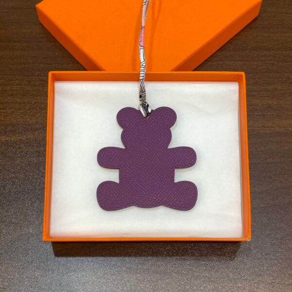 187 Factory Bear Charm Price Epsom Leather Violet / Togo Leather Rose Sakura