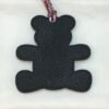 187 Factory Bear Charm Noir Epsom Leather / Violet Togo Leather
