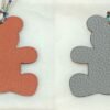 187 Factory Bag Charm Price Epsom Rose Crevette / Togo Zephyr Blue Bear Charm