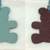 Canada Ottawa 187 Factory Bear Charm Images Blue Atoll Epsom / Dark Coffee Togo Leather