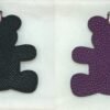 187 Factory Bear Charm Noir Epsom Leather / Violet Togo Leather