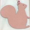 Hong Kong 187 Factory Big Squirrel Charm Rose Eglantine Togo / Craie Epsom Leather