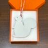 Hong Kong 187 Factory Big Squirrel Charm Rose Eglantine Togo / Craie Epsom Leather