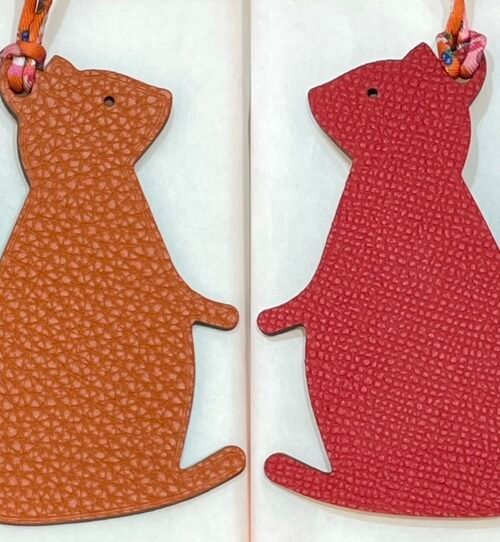 187 Factory Big Squirrel Charm Togo Feu Orange / Epsom Rouge Casaque