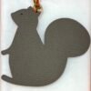 UK London 187 Factory Big Squirrel Charm Togo Feu Orange / Epsom Etoupe