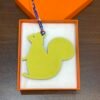 Hong Kong 187 Factory Big Squirrel Charm Togo Blue Saphir / Epsom Lime