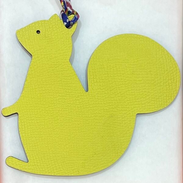 Hong Kong 187 Factory Big Squirrel Charm Togo Blue Saphir / Epsom Lime