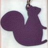 187 Factory Bag Charm Images Togo Leather Violet / Epsom Leather Blue Paon Big Squirrel Charm