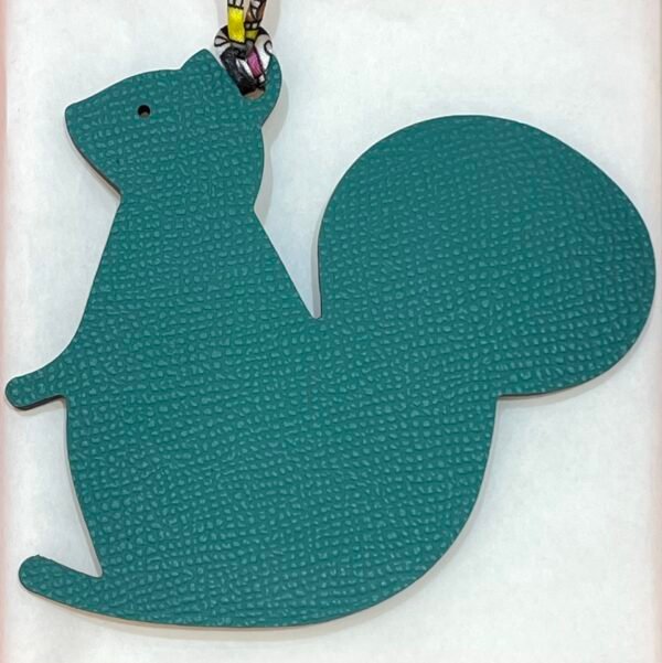 187 Factory Bag Charm Images Togo Leather Violet / Epsom Leather Blue Paon Big Squirrel Charm