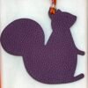 187 Factory Big Squirrel Bag Charm Violet Togo Leather / Nior Epsom Leather