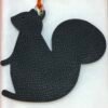 187 Factory Big Squirrel Bag Charm Violet Togo Leather / Nior Epsom Leather