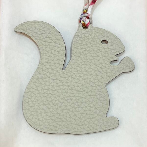 Saudi Arabia Riyadh 187 Factory Small Squirrel Charm Togo Craie / Epsom Orange