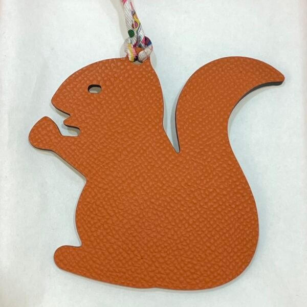 Saudi Arabia Riyadh 187 Factory Small Squirrel Charm Togo Craie / Epsom Orange