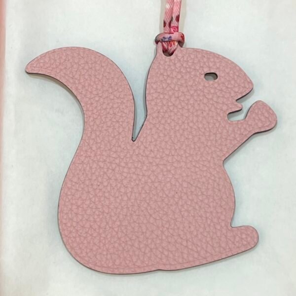 187 Factory Small Squirrel Bag Charm Togo Rose Sakura / Epsom Rose Purple