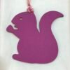187 Factory Small Squirrel Bag Charm Togo Rose Sakura / Epsom Rose Purple