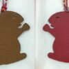 Handmade 187 Factory Gold Togo Leather / Rouge Casaque Epsom Small Squirrel Charm