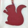 Handmade 187 Factory Gold Togo Leather / Rouge Casaque Epsom Small Squirrel Charm
