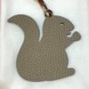 Hong Kong 187 Factory Small Squirrel Charm Togo Gris Tourterelle / Epsom Vert Criquet