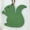 Hong Kong 187 Factory Small Squirrel Charm Togo Gris Tourterelle / Epsom Vert Criquet